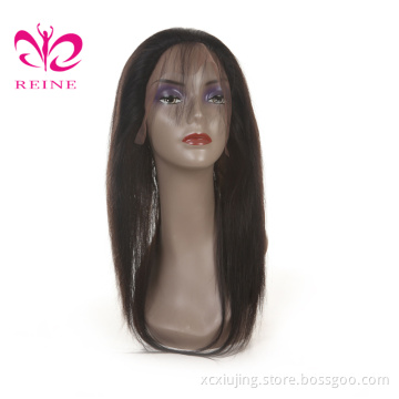 REINE no tangle no shed indian silky natural straight hair 360 transparent full free parting swiss lace frontal closure